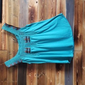 DaYtRiP Turquoise detailed Tank Top